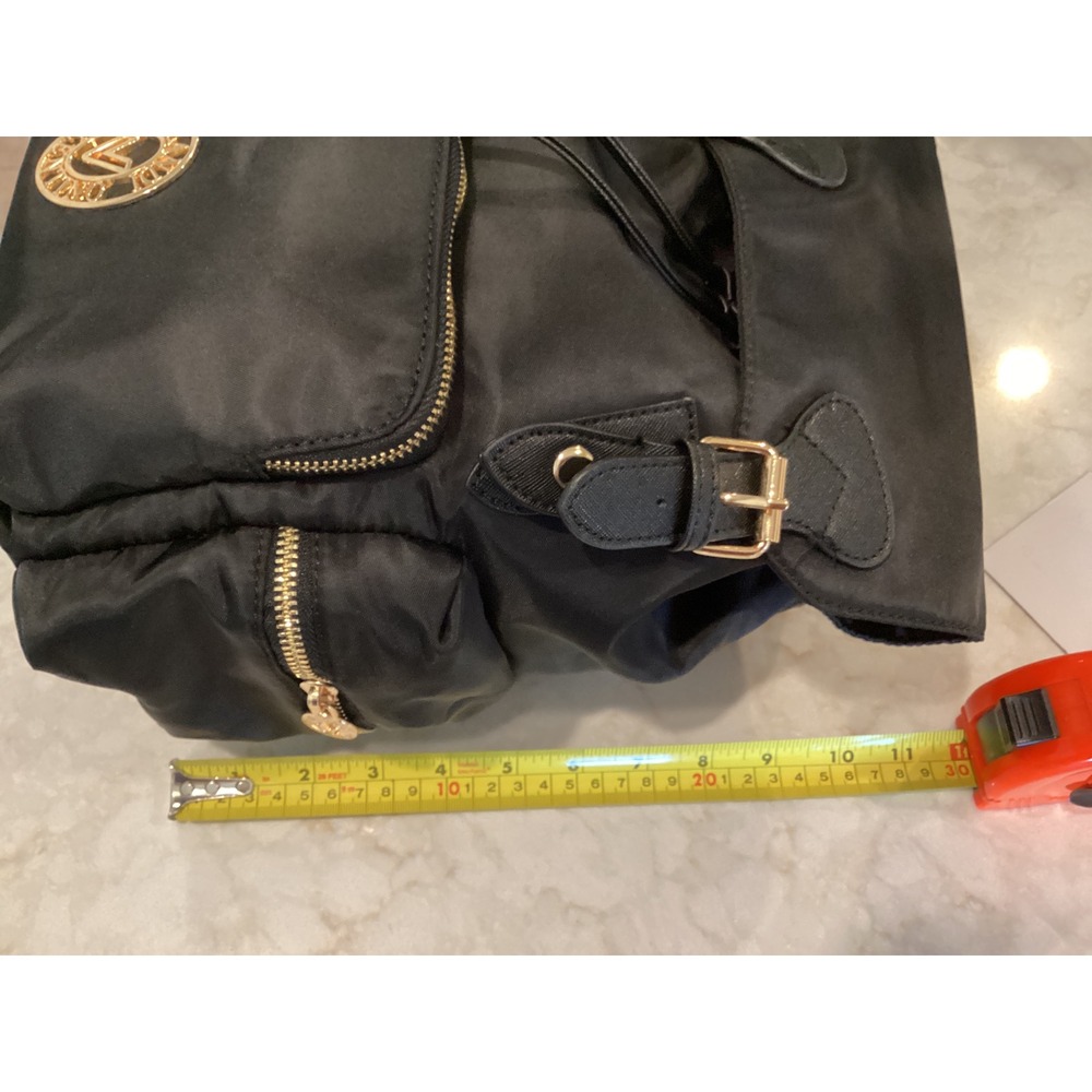 Antik Kraft Nylon Backpack Convertible Straps Gold‎ Accents Small - Picture 13 of 13
